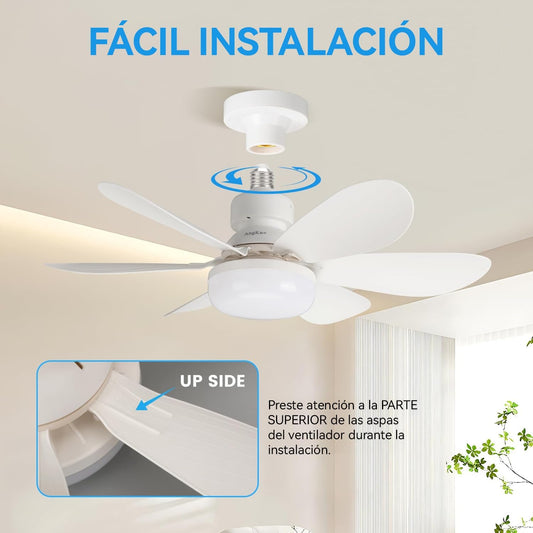 Ventilador de techo LED con control remoto