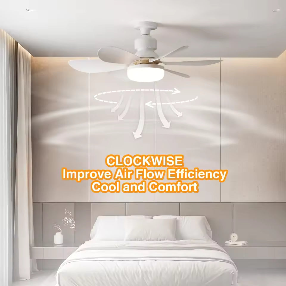 Ventilador de techo LED con control remoto