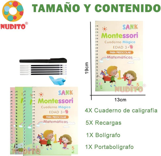 Cuadernos Caligrafía Mágica Reutilizables