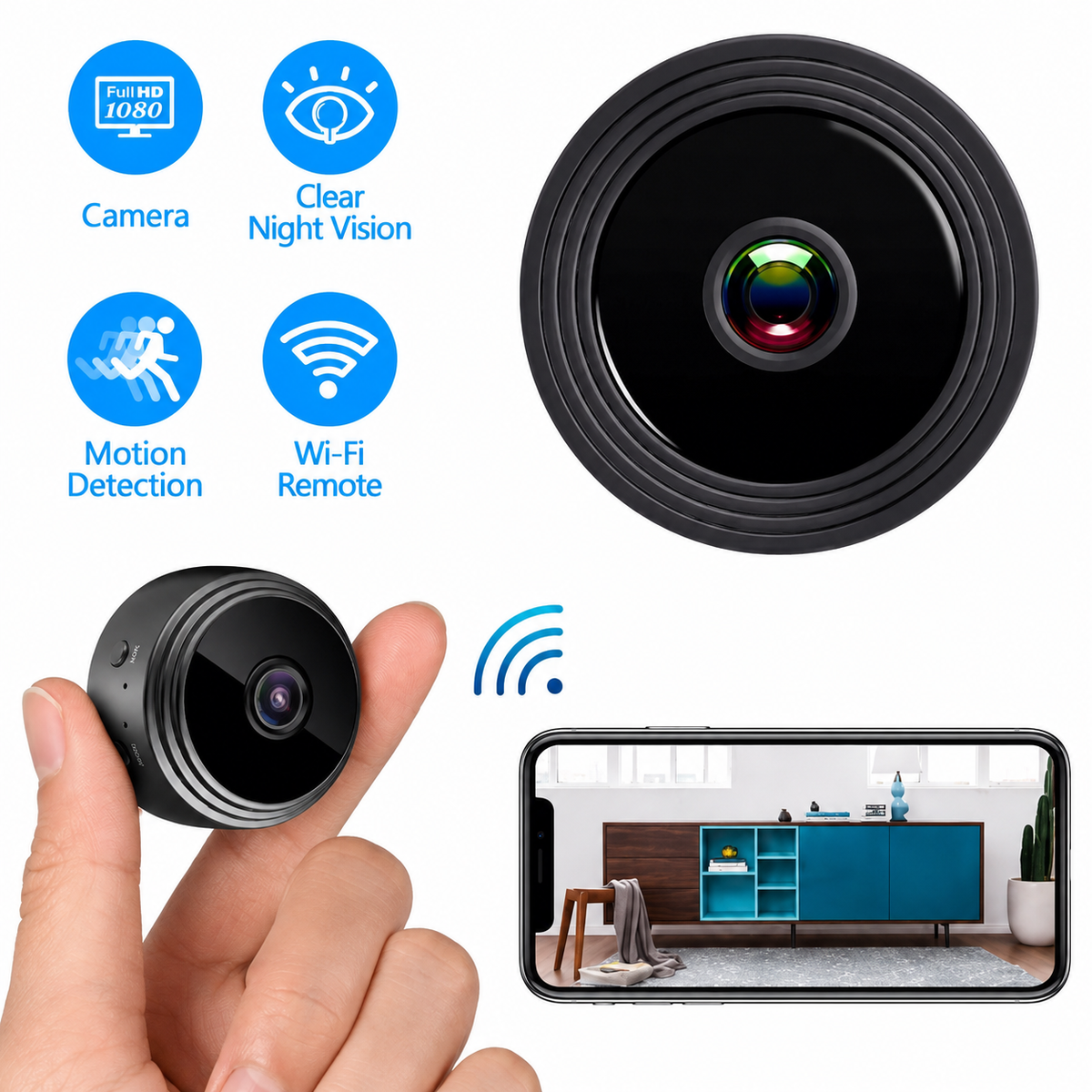 Mini Cámara Seguridad WiFi
