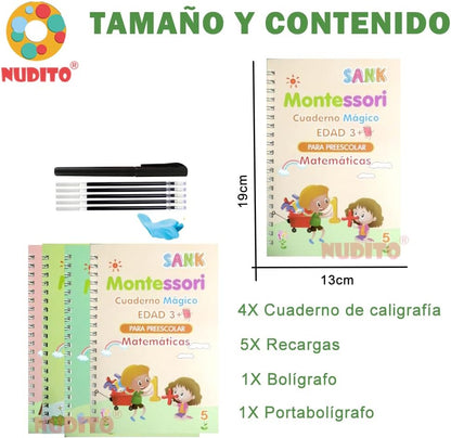 Cuadernos Caligrafía Mágica Reutilizables