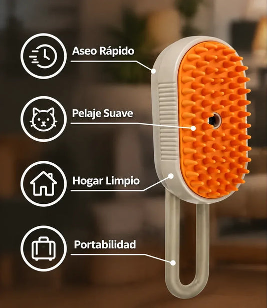 Cepillo a Vapor para Mascotas